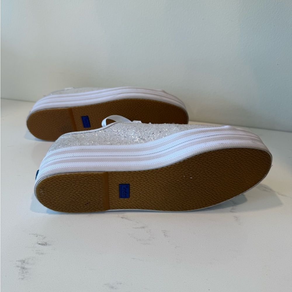Keds for Kate Spade Platform Glitter Shoes Women’s Size 8.5 - Picture 5 of 8